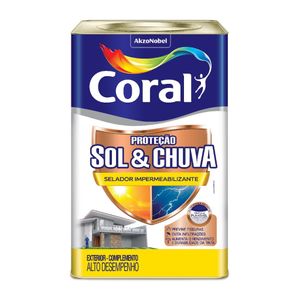 Selador Sol e Chuva Impermeável 18 Litros Coral