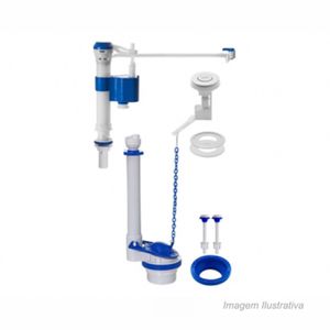 Kit Completo Universal para Caixa Acoplada Com Acionamento Superior Blukit