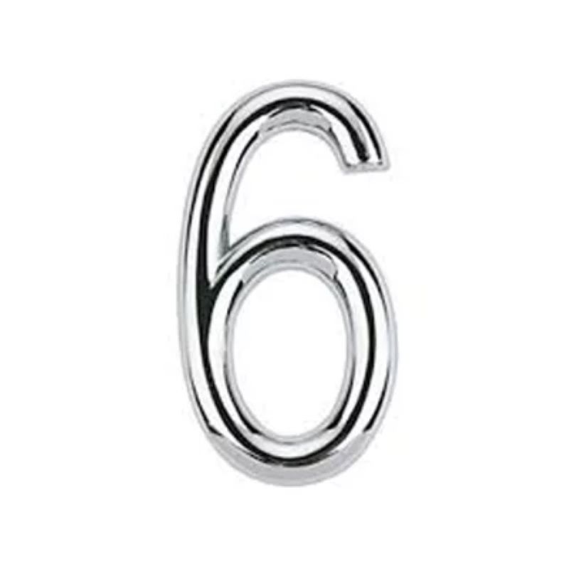 Numero-6-Abs-Cromado-75mm-Bemfixa
