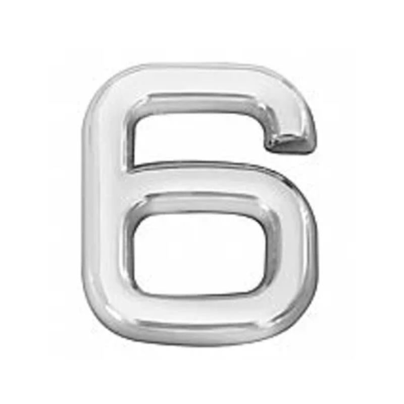 Numero-6-Abs-Cromado-39mm-Bemfixa