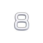 Numero-8-Abs-Cromado-39mm-Bemfixa