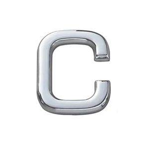 Letra C Abs 39mm Bemfixa