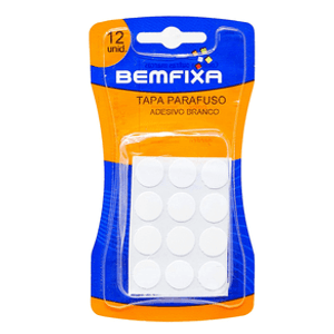 Tampa Parafuso Adesivo Branco Bemfixa