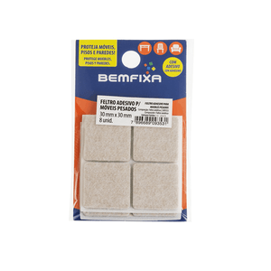 Feltro Quadrado Bege Móveis Pesados 30mm Bemfixa