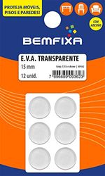 Protetor-Adesivo-Eva-Transparente-Redondo-12-Unidades-15mm-Bemfixa