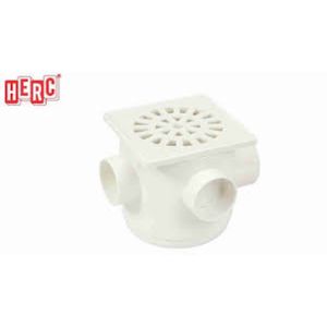 Caixa Sifonada Pvc Quadrada Branco 100x100x50 Herc