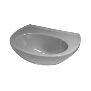 Lavatório para Coluna Cinza Escuro Parati 470x425mm Logasa