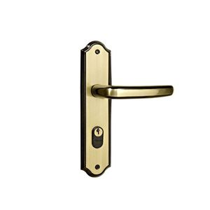 Fechadura Externa Alavanca Espelhada Premium Oxidada Silvana