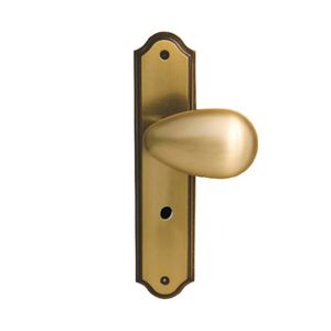 Fechadura Banheiro Golf Espelhada Premium Oxidada Silvana