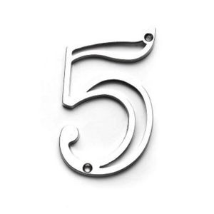 Número 5 Zamak Niquelado Silvana