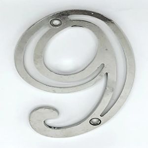 Número 9 Zamak Niquelado Silvana