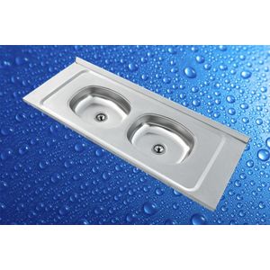 Pia Concretada Dupla Lisa 1,40mm Amandy
