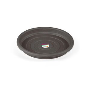 Prato para Vaso Plástico Cinza 17cm Primafer