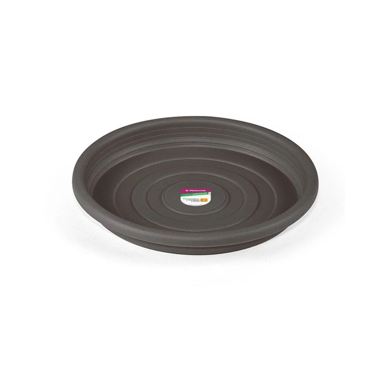 Prato-para-Vaso-Plastico-Cinza-17cm-Primafer