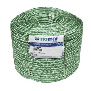 Corda Trançada Pet 8mm 1M Verde Riomar Cordas