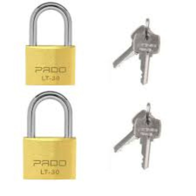 Cadeado-Sm-2-Latao-4-Chaves-Iguais-30mm-Pado