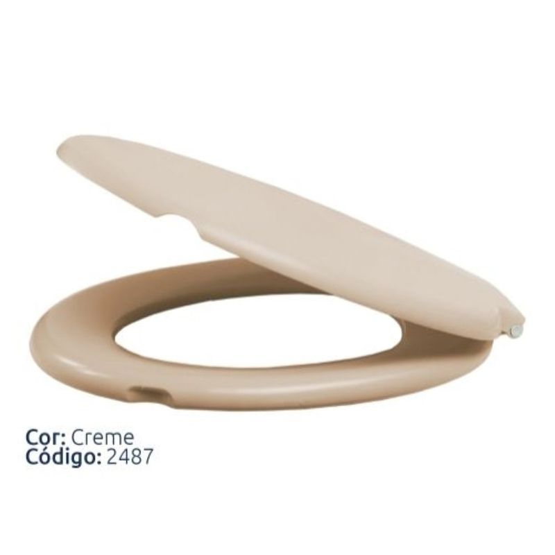 Assento-Sanitario-Almofadado-Creme-Alumasa