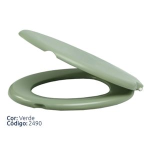 Assento Sanitario Almofadado Verde Alumasa