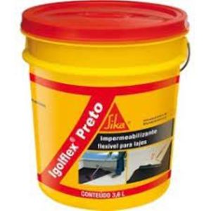 Impermeabilizante Igolflex Preto 3,6kg Sika