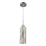 Luminaria-Pendente-de-Vidro-com-Detalhe-Manchado--Soquete-1xe27--Base-Em-Aluminio-Escovado-Blumenau