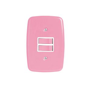 Conjunto 2 Interruptor Paralelo Ideale Rosa 3403 Pluzie