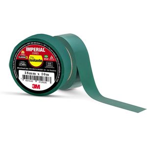 Fita Isolante Imperial Verde 18mmx10m 3m