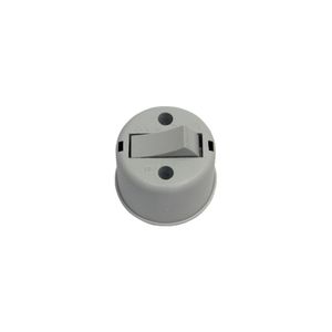 Conjunto Interruptor Simples Sobrepor Cinza 8100 Pluzie