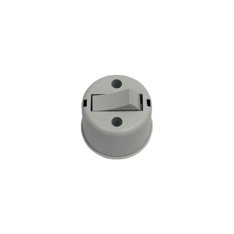 Conjunto-Interruptor-Simples-Sobrepor-Cinza-8100-Pluzie