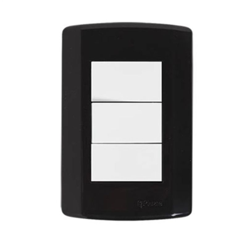 Conjunto-Interruptor-Simples-Modular-Preto-7300-Pluzie