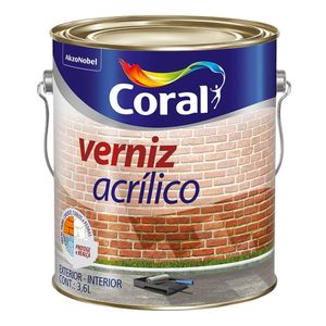 Verniz Acrílico Incolor 3,6 Litros Coral