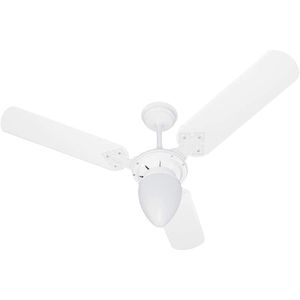 Ventilador de Teto 127v 3 Pás Branco com Lustre Venti-Delta