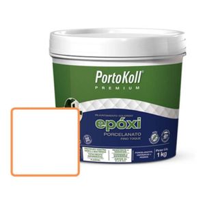 Rejunte Epóxi para Porcelanato Branco 1kg Portokoll
