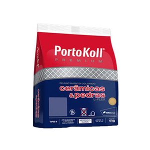 Rejunte Flex Cinza Platina 1kg Portokoll