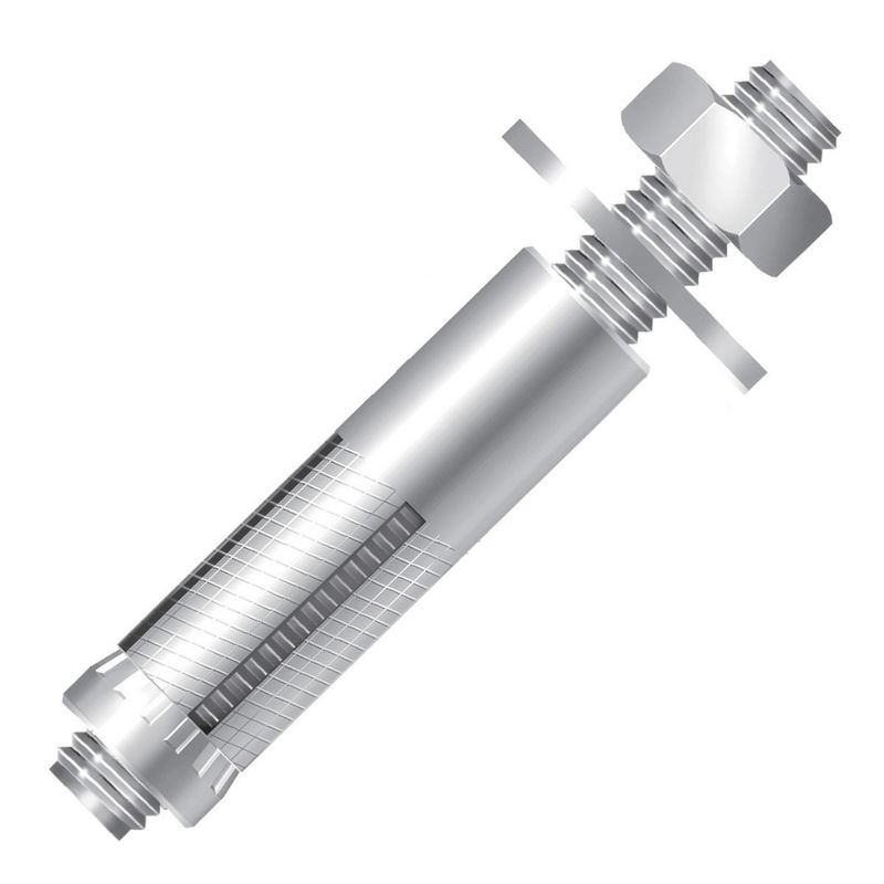 Chumbador-com-Prisioneiro-Ac-1-2x95-Zincado-Branco-Ciser
