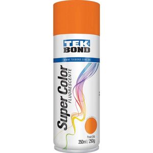 Tinta Spray Laranja Fluorescente Uso Geral 350ml/250g Tek Bond
