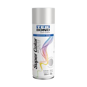 Tinta Spray Prata Metálico 350ml/250g Tek Bond