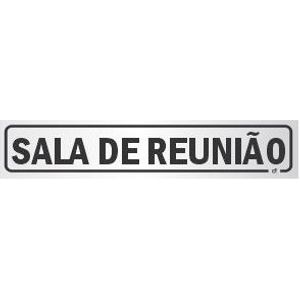 Placa Decore Alumínio Sala de Reunião 5x25cm Decore