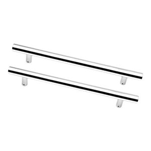 Puxador Tubular Cromado 400mm Silvana