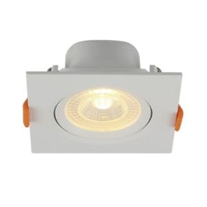 Spot LED 6W Quadrado de Embutir ABS Bivolt 3000K Blumenau