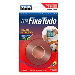 Fita Dupla Face Externo 12mmx2 Metros Tek Bond
