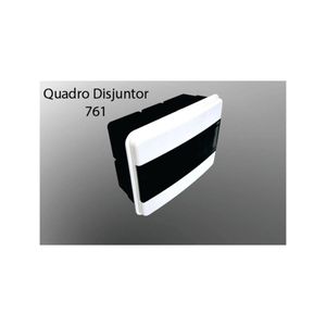 Quadro de Distribuição de Embutir Fumê 3/4 Disjuntores Mondiale