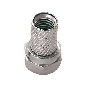 Conector Metalico Rosca Rg6u Interneed - Negrao