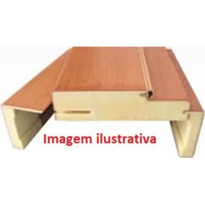 Kit Caixilho e Alisar Hdf Mogno 12cm Regulável Sd Portas