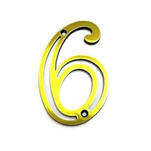 Número 6 Zamak Oxidado Silvana