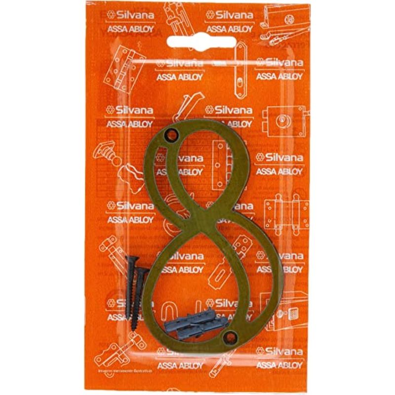 Numero-8-Zamak-Oxidado-Silvana