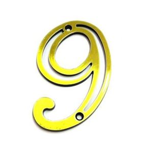 Número 9 Zamak Oxidado Silvana