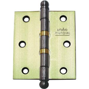 Dobradiça Aço com 2 Anéis Flo 1/2 União Mundial