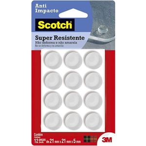 Protetor Anti-Impacto Redondo Extra Grande 12 Unidades Scotch 3m