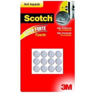 Protetor Anti-Impacto Redondo Médio 12 Unidades Scotch 3m