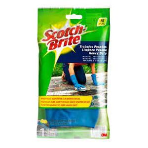 Luva Scotch Brite Limpeza Pesada Azul Media 3m